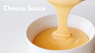 EASY HOMEMADE CHEESE SAUCE RECIPE  NACHO CHEESE SAUCE RECIPE [upl. by Oiznun]