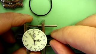 How to ReLume Watch Hands Part 3 Repair the luminous compound on a Tag Heuer watch [upl. by Adnofal]