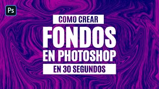 TUTORIAL  Como crear tus propios FONDOSBACKGROUND en PHOTOSHOP en ¡30 Segundos [upl. by Sybley]