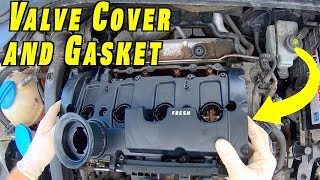 Valve Cover and Valve Cover Gasket Replacement  MK5 GTI [upl. by Arraek]