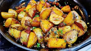 So Good Pan Fried Potatoes Recipe [upl. by Byrann]