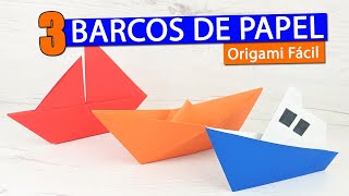 ⛵ 3 Barcos de papel fáciles de hacer con papiroflexia [upl. by Vivyan599]