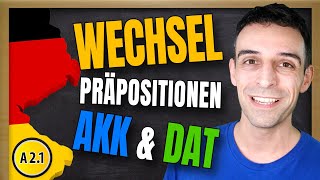 Wechselpräpositionen Dativ und Akkusativ  German TwoWay Prepositions [upl. by Daly]