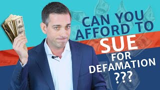 How Much Does a Defamation Lawsuit Cost Cost to Sue For Defamation [upl. by Uwton]