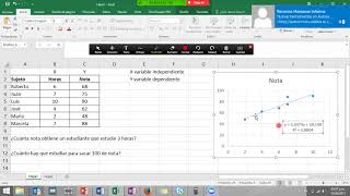 M8 Regresión y correlacion con Excel [upl. by Eladnar659]