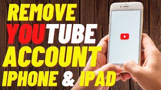 Youtube Account Remove On iPhone amp iPad Without Remove Gmail Account  SignOut Youtube Account [upl. by Anillehs516]