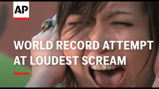 World record attempt at loudest scream [upl. by Clarabelle]