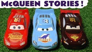 Cars Toys Lightning McQueen Stories [upl. by Grannia]