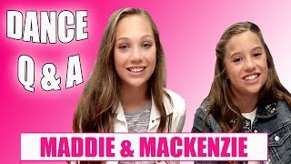 Maddie amp Mackenzie Ziegler Dance Q amp A [upl. by Atalanti759]