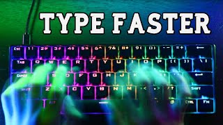 Learn how to type REALLY FAST 200wpm [upl. by Aihsilat]