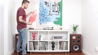 DIY Media  Record Console  Ikea Hack  Kallax Bookcase [upl. by Stultz640]