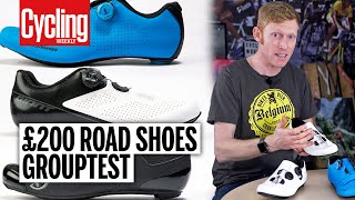 Sub£200 Shoes Grouptest  Shimano V Bontrager V Giro amp more  Cycling Weekly [upl. by Eirb]