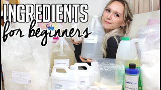 Ingredients needed to Start Making Skincare Products  Formulating for Beginners [upl. by Lombardi]