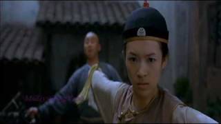 Duel Scene Jen VS Shu Lien  Crouching Tiger Hidden Dragon [upl. by Erlin]