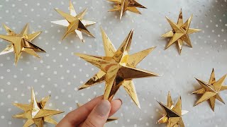 DIY ♡ Estrellas de papel ♡ súper fácil  Erandy Paz [upl. by Fisch]