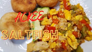 HOW TO MAKE ACKEE amp SALTFISH  EASY RECIPE [upl. by Aramahs]