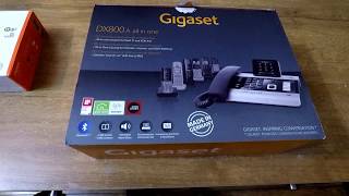 Gigaset DX800A Part 1 of 7 Unboxing and overview [upl. by Mckay]