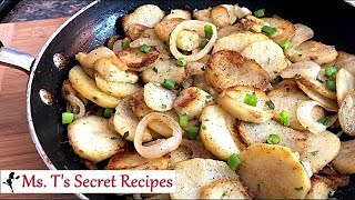 Fried Potatoes and Onions  Southern Style [upl. by Onnem541]