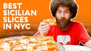 The 3 Best Sicilian Pizza Slices You Can Find In NYC  Delish [upl. by Hguh]