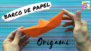 👉🏼 Cómo hacer un BARCO de PAPEL  FÁCIL y RÁPIDO  ORIGAMI para niños y niñas Paso a paso [upl. by Anat]