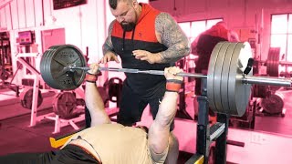 500LB BENCH PRESS WITH EDDIE HALL [upl. by Ozen798]