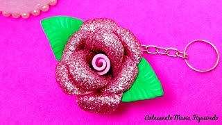 DIY  Chaveiro Flor de Eva [upl. by Stafford]