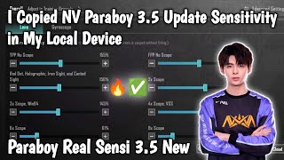 I Copied NV Paraboy 35 Update Sensitivity in My Local Device  Paraboy Real Sensi 35 New [upl. by Lletnahc726]