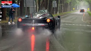 Ferrari LaFerrari Aperta  Powerslides amp Brutal Accelerations [upl. by Naillik]