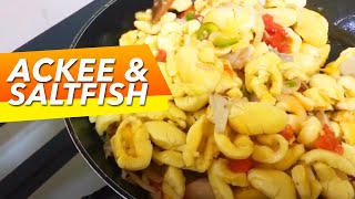 Ackee amp Saltfish  Jamaican Food  shorts [upl. by Enelehs]