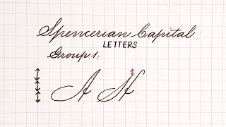 Spencerian Penmanship for beginners  Capital Letters  How to write in Spencerian script  Part 3 [upl. by Dlanigger]