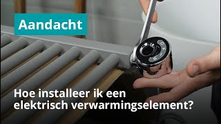 Hoe installeer ik een elektrisch verwarmingselement voor een radiator [upl. by Eatnoled526]