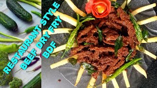 BDF beef dry fry recipe in malayalam Restaurant style [upl. by Hippel895]