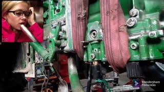 John Deere 7810  transmission failure  powerquad [upl. by Juno93]