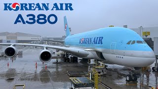 🇺🇸 Los Angeles LAX to Seoul ICN 🇰🇷 Korean Air Airbus A380  FULL FLIGHT REPORT Polar route [upl. by Atinal]