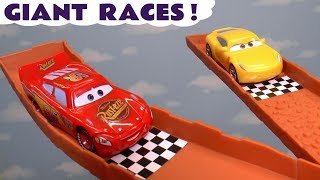 Lightning McQueen Racing And Stories With The Funlings [upl. by Sokram]