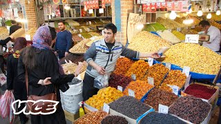 Tehran The Grand Bazaar amp Bustling Street Food [upl. by Peppard442]