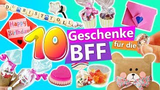 10 süße DIY Geschenke für die BFF  Geschenkideen für die beste Freundin  schnell und einfach DIY [upl. by Veriee]