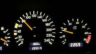 Mercedes C200 w202 Acceleration top speed 0 kmh [upl. by Ibbison]