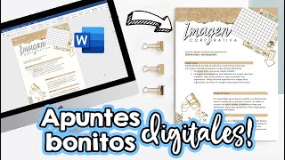 Apuntes bonitos en WORD Clases en línea ✄ Barbs Arenas Art [upl. by Alejoa799]