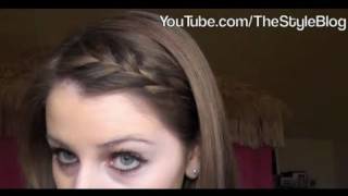 How to Sideswept Braided Bangs [upl. by Niahs]