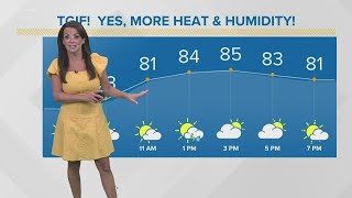 Another hot day Cleveland weather forecast with Hollie Strano for August 27 2021 [upl. by Ace]