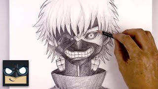 How to Draw Ken Kaneki  Sketch Tutorial [upl. by Pooley]