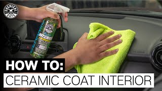 ALL NEW How To Ceramic Coat Interior  Chemical Guys [upl. by Ettegirb]