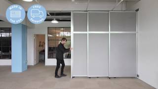 Versare Operable Wall Sliding Room Divider [upl. by Odysseus]