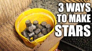 HOW TO MAKE A PYROTECHNICS STARS  3 WAYS [upl. by Akcebar]