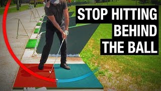 How To Stop Hitting Behind The Golf Ball SIMPLE FIX [upl. by Niroc602]