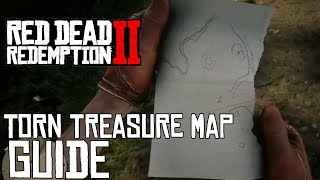 Red Dead Redemption 2 TORN TREASURE MAP GUIDE HOW TO GET OTIS MILLERS REVOLVER [upl. by Imat591]