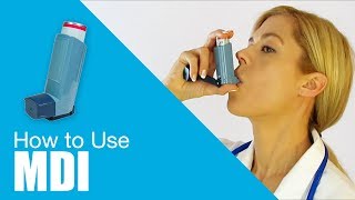 How to use Metered Dose Inhaler MDI [upl. by Ailime]