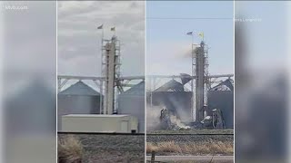 Explosion occurs at Simplot grain silos in Mountain Home [upl. by Allesor789]