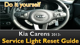 Kia Carens Service light Oil Life Reset [upl. by Roselle]